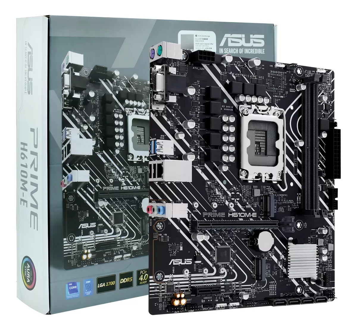 Placa Mãe Mb S1700 Asus Prime H610m-e M.2 Ddr5 Vga Hdmi Usb3.2 - Cod: 4836